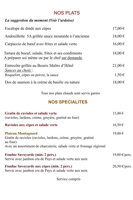Le Cap - Menu Image 1